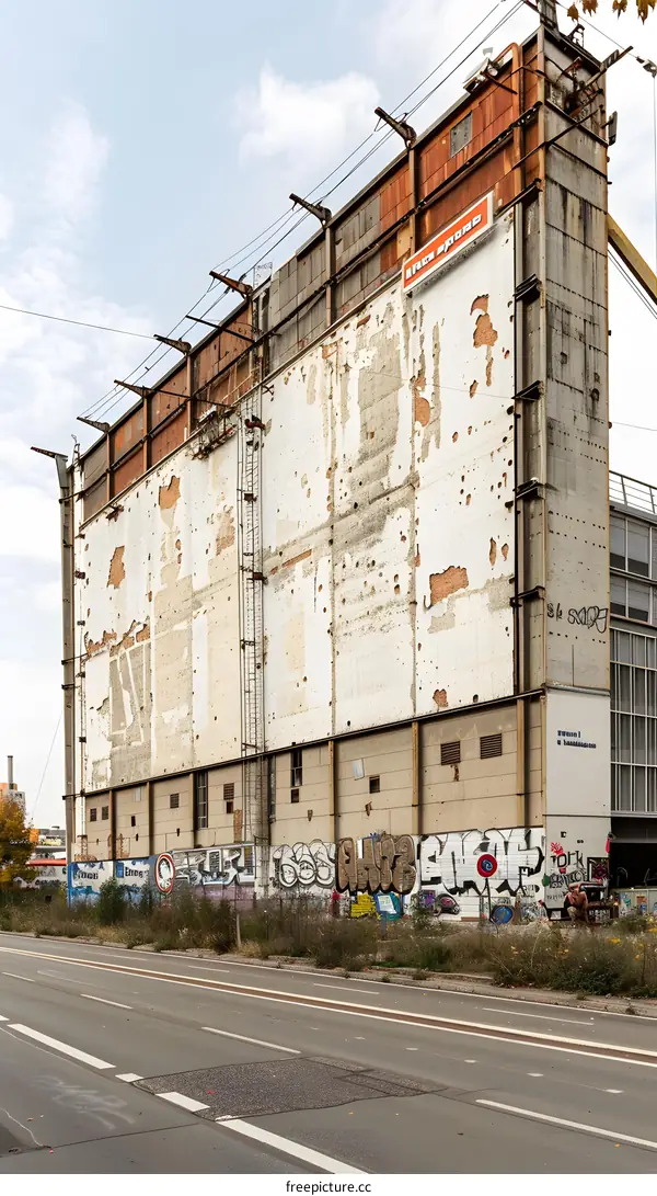 Graffiti Covered Building Wall in Germany