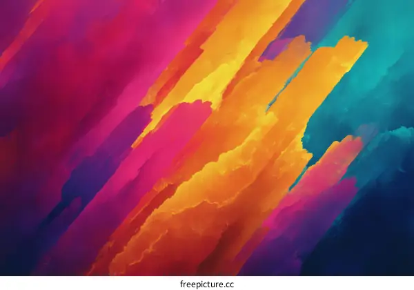 Abstract Colorful Brushstrokes Design