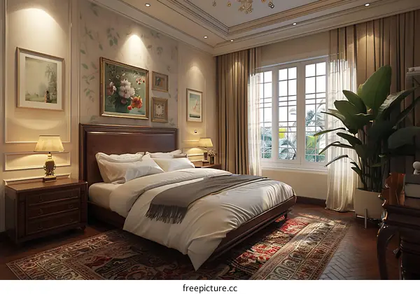 European-style bedroom renderings