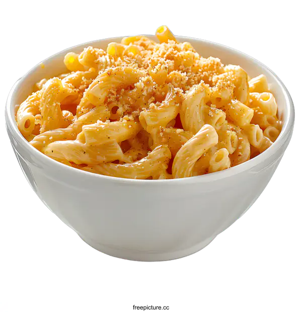 [Transparent Background PNG]Macaroni and cheese in bowl