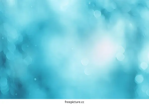 Abstract Light Blue Bokeh Background