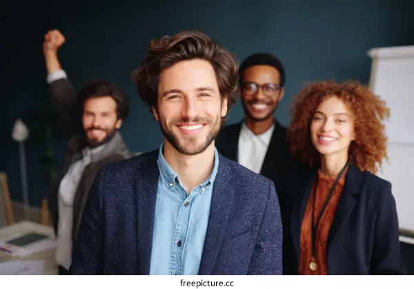 Successful Business Team Celebration