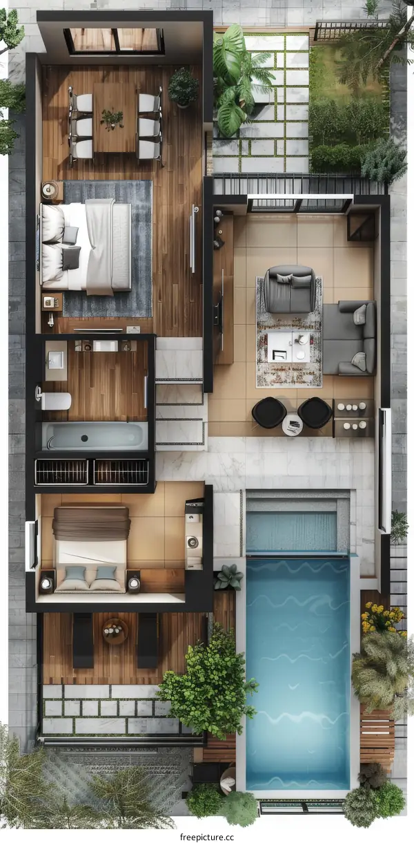 Modern Luxurious Two-Level Duplex with Premium Amenities