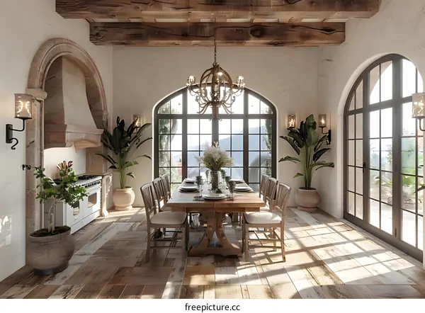 Rustic Dining Room Interior Design