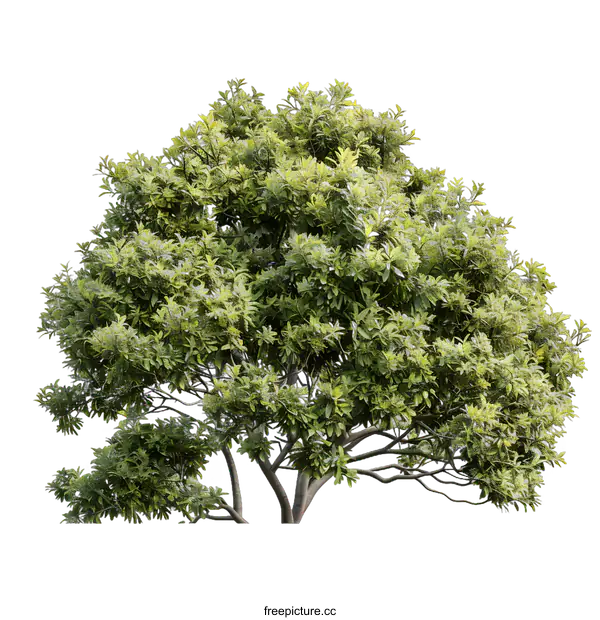 [Transparent Background PNG]Green Tree Isolated on White Background