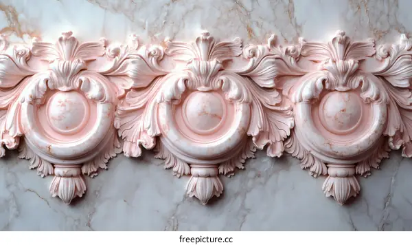 Ornate Pink Wall Decor Design
