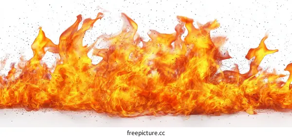 Fiery Flames Abstract Background