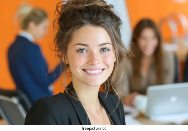 Successful Business Woman Portrait in Office Environment