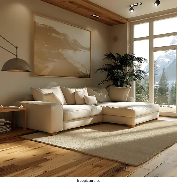 Modern minimalist living room