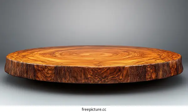 Wooden Slice Tabletop Display Background