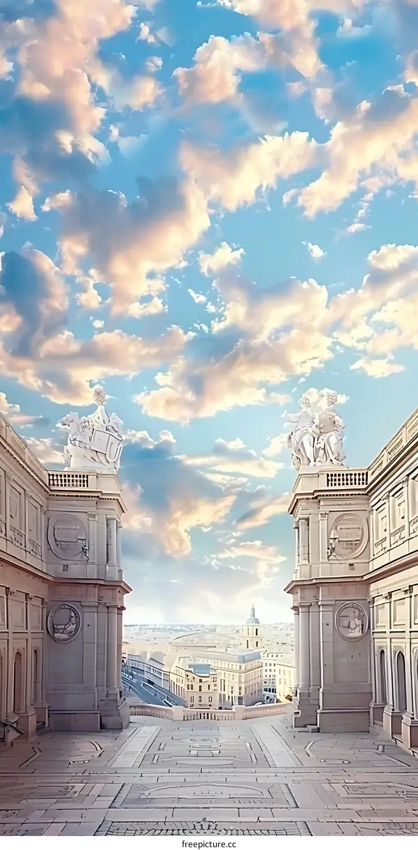 View from the Top of an Ancient Building