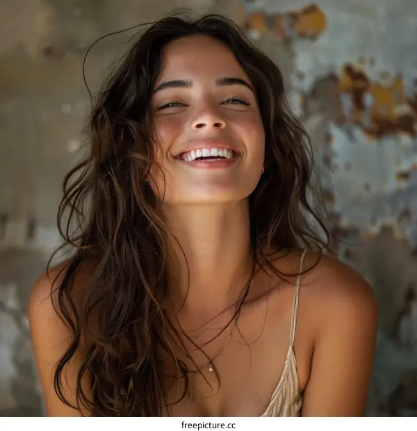 portrait of a young woman smiling