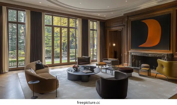 Modern Elegant Luxury Living Room Interior Design