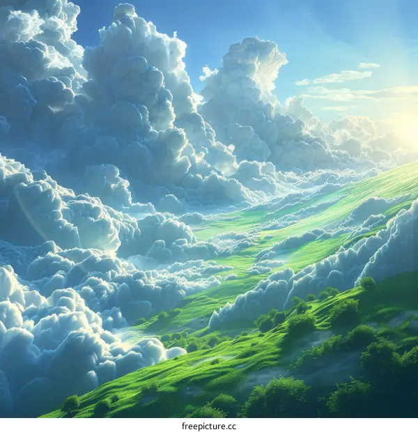 A Majestic Landscape Under a Sky of Clouds