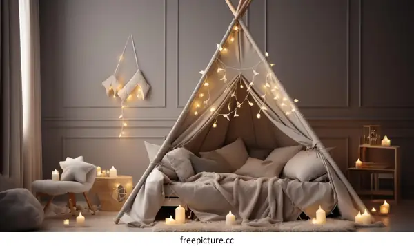 Cozy Teepee Tent for Kids: Play, Sleep, and Dream