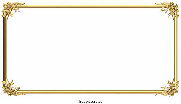 Golden Decorative Picture Frame