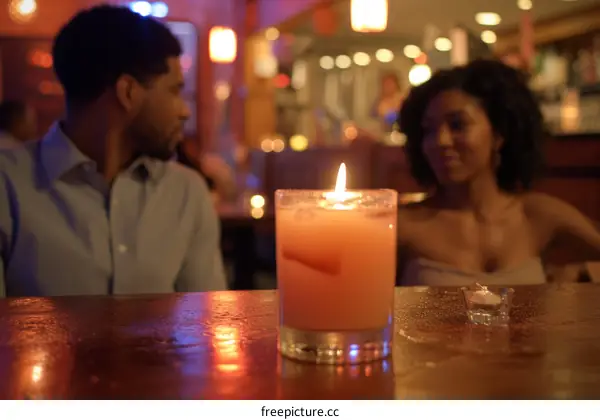 A romantic dinner for two at a restaurant