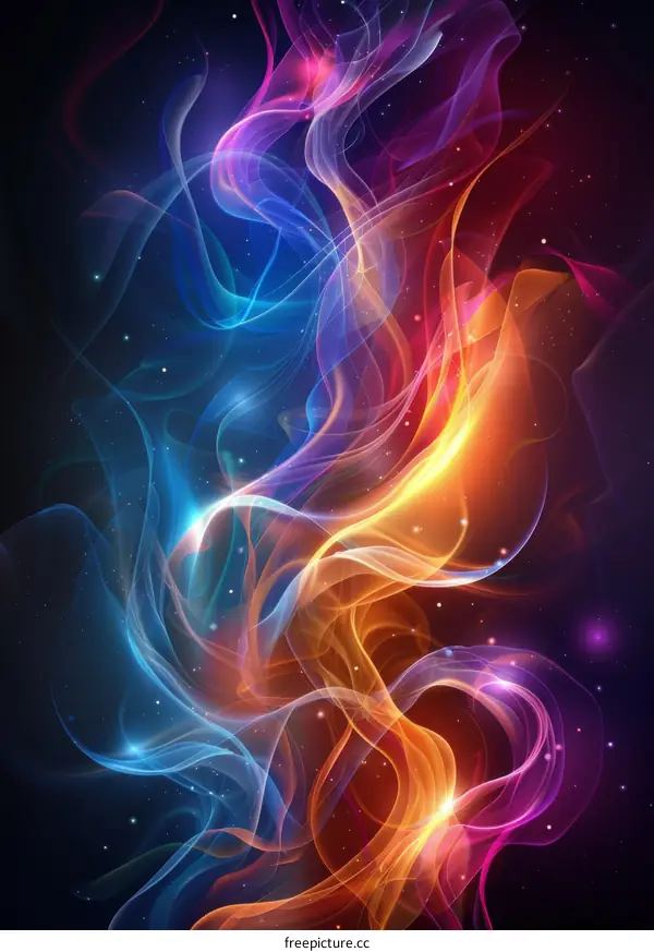 Dynamic Colorful Flames