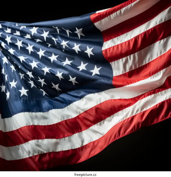 Close Up of the American Flag