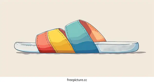 Colorful Beach Sandals for Summer Vacation