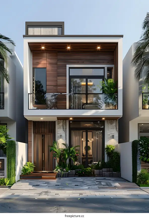 Modern minimalist villa