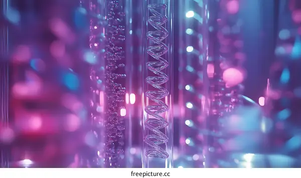 Abstract Colorful Scientific Illustration