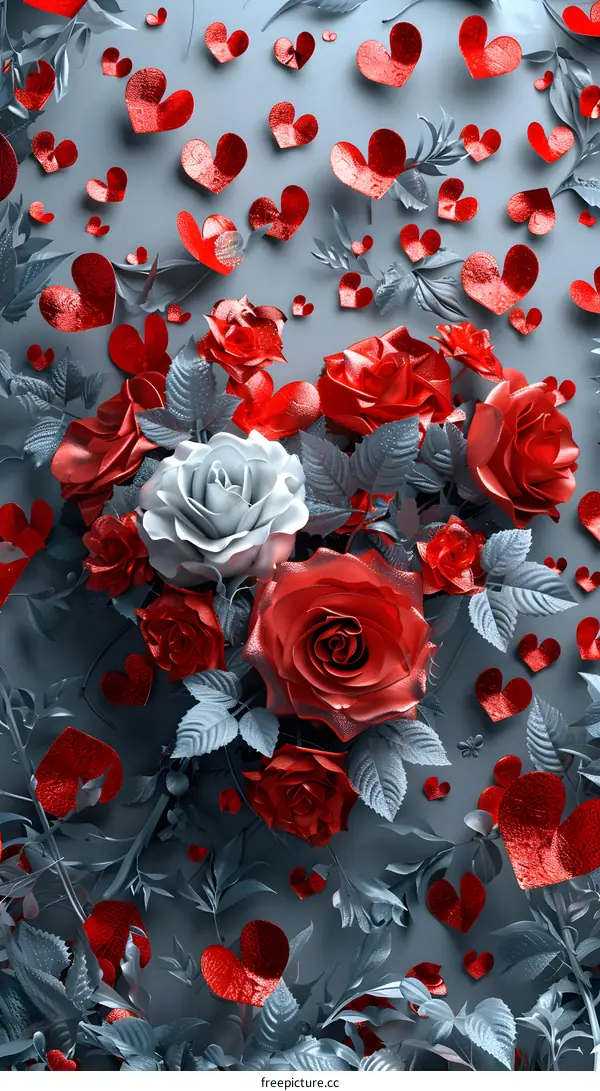 Delicate and beautiful rose flowers