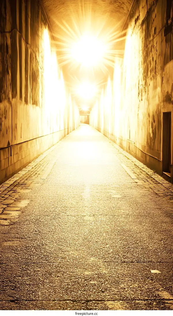Golden Light at the End of a Narrow Alley