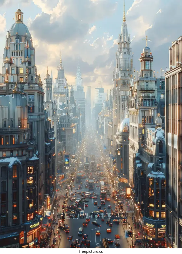 A City of Lights and Snow