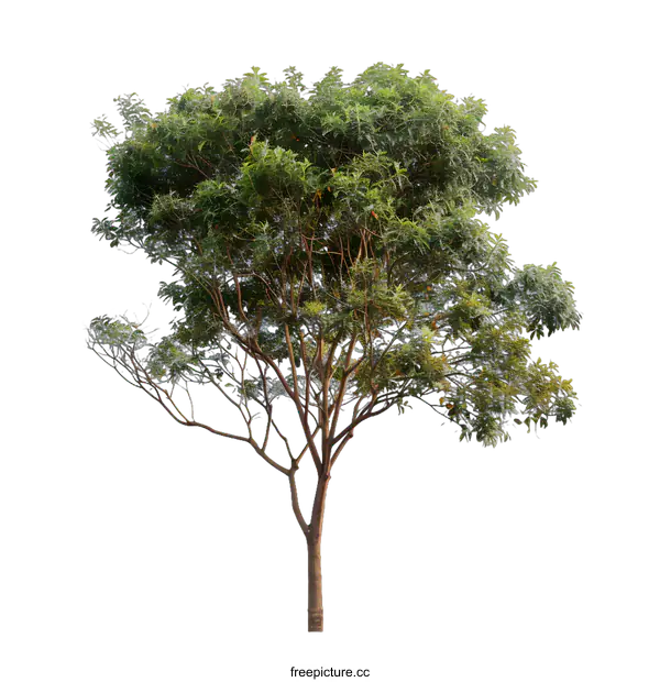 [Transparent Background PNG]Green Tree Isolated on White Background