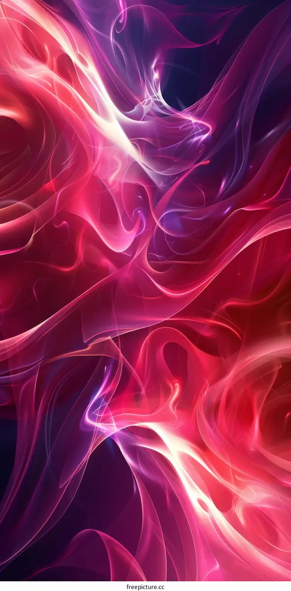 Abstract Colorful Flowing Lines Design