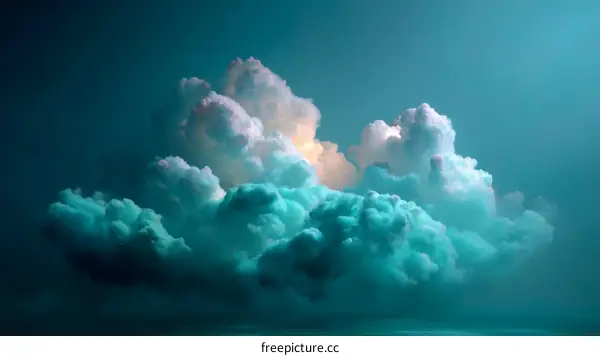 Stunning Cloudscape in Teal Hues