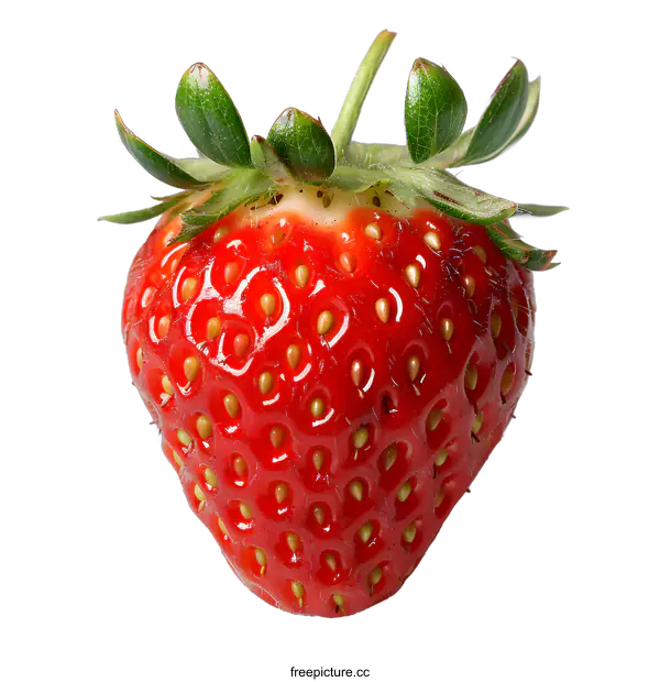 [Transparent Background PNG]single strawberry