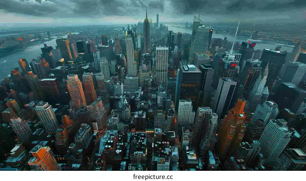 New York City Skyline at Night