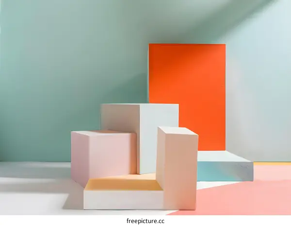 Colorful Geometric Shapes Background