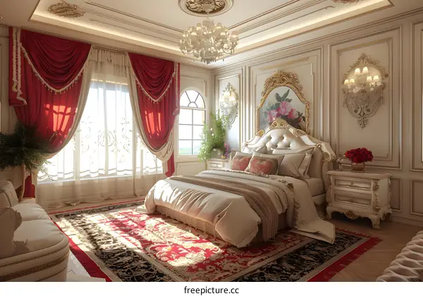 European luxury bedroom