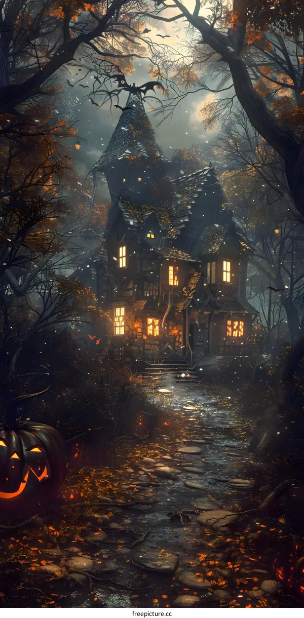 Halloween Pumpkin House