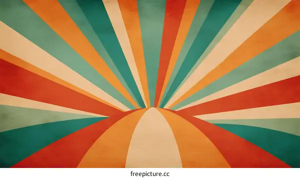 Retro Sunburst Pattern Background Design
