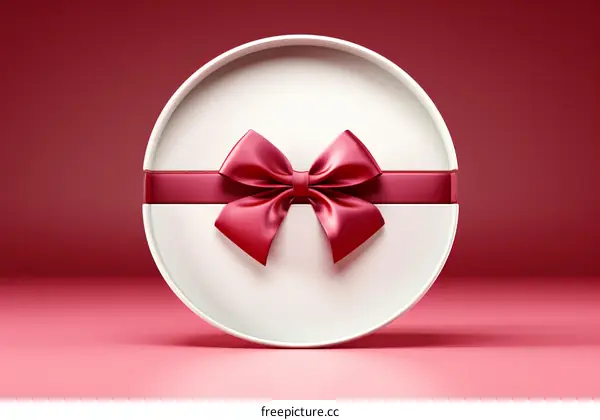 Pink Gift Box with Bow