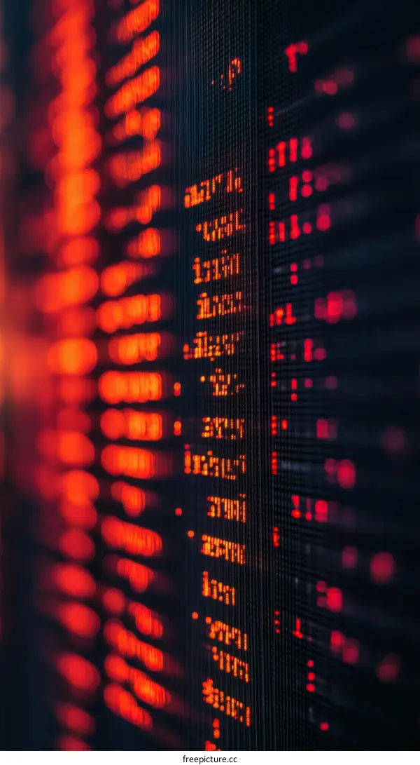 Stock Market Display Close Up