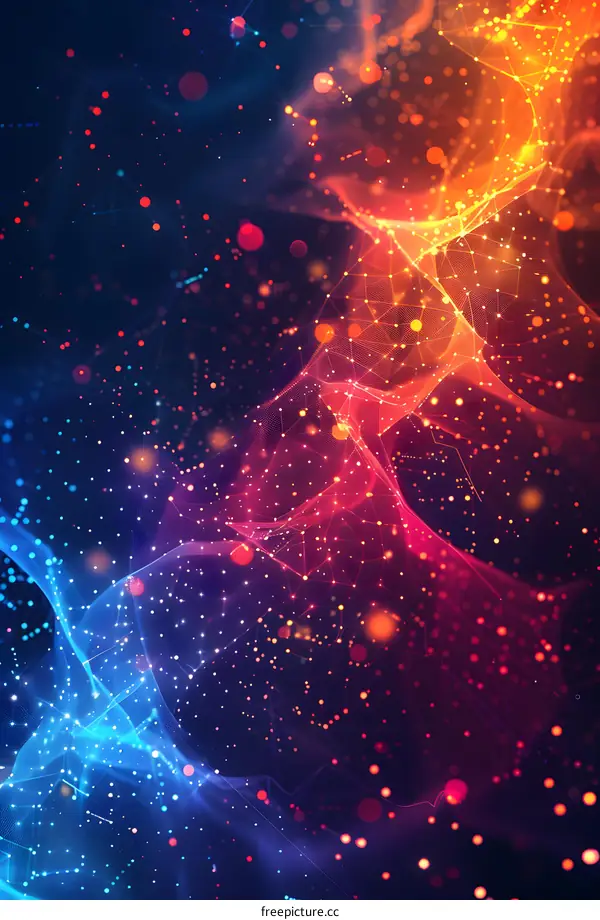 Abstract Colorful Wave Background