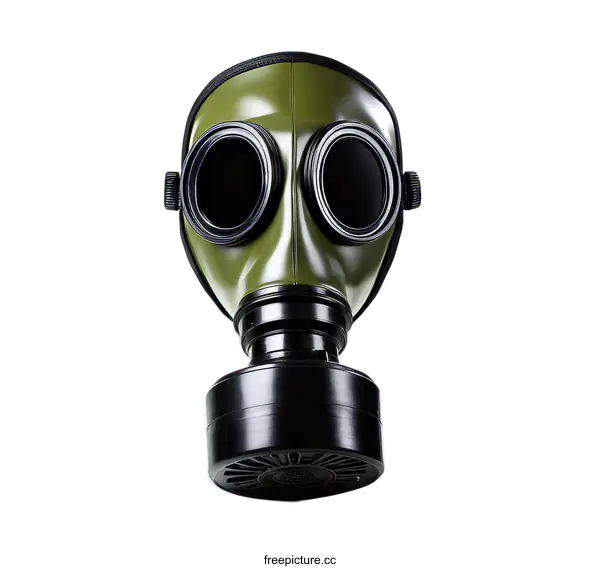 [Transparent Background PNG]Military Gas Mask Close-up Image