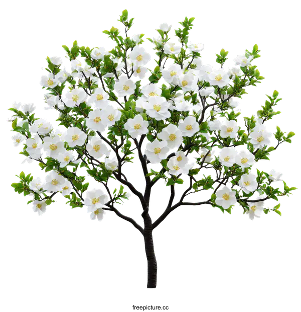 [Transparent Background PNG]Spring Blossom Tree in Full Bloom