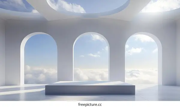 Modern Minimalist Architecture Above the Clouds