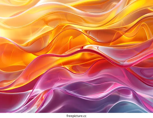 Colorful abstract waves