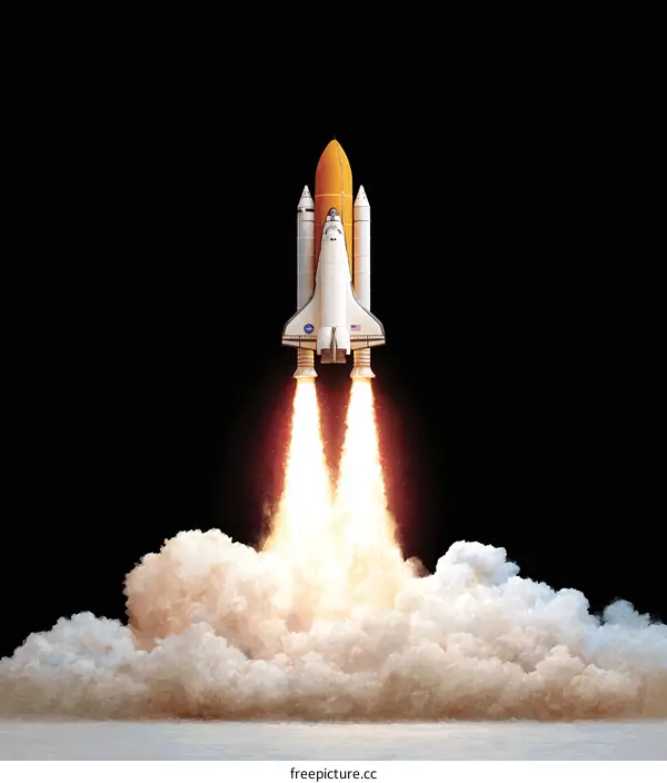 Space Shuttle Launch into the Cosmos