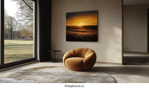 Autumn Sunset Interior Art Decor