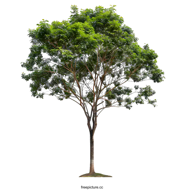[Transparent Background PNG]Green Tree Isolated on White Background