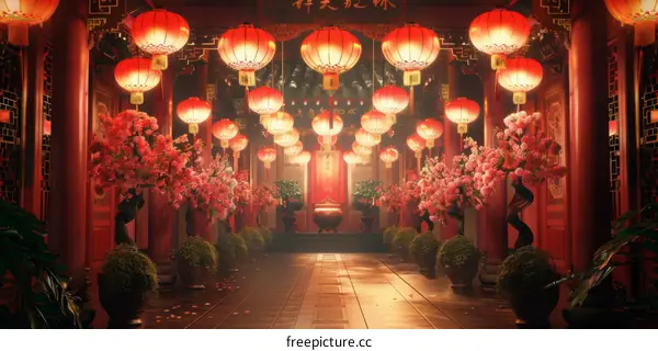 Chinese New Year Celebration at Temple