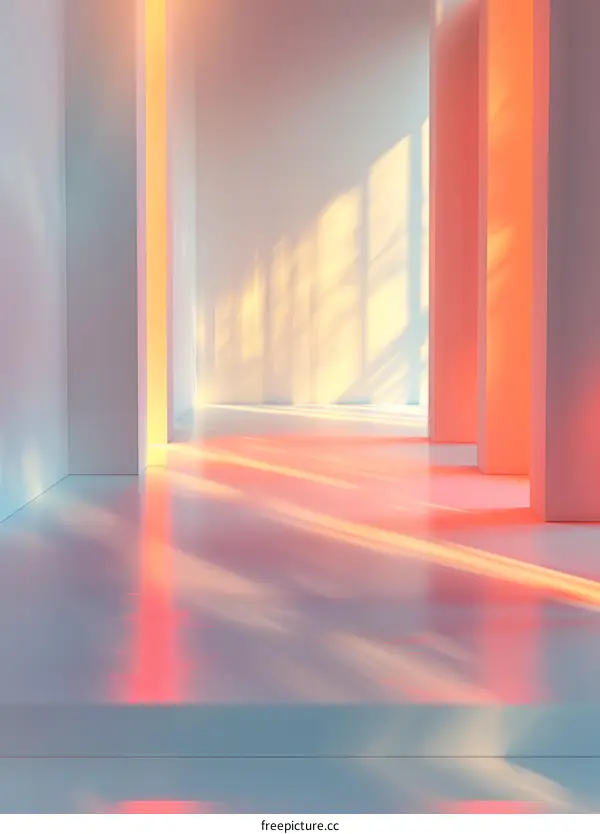 Minimalist Pink & Blue Liminal Space